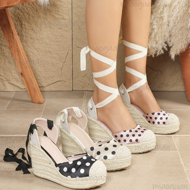 Wedge Espadrille Women - 2026 Neue Frühling-Sommer Damen Espadrille Keilsandalen