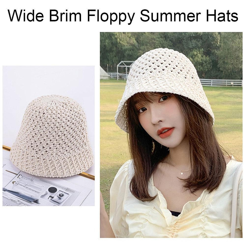 Hat Floppy Wide - Neue Mädchen Sonnenhut Breiter Krempe Floppy