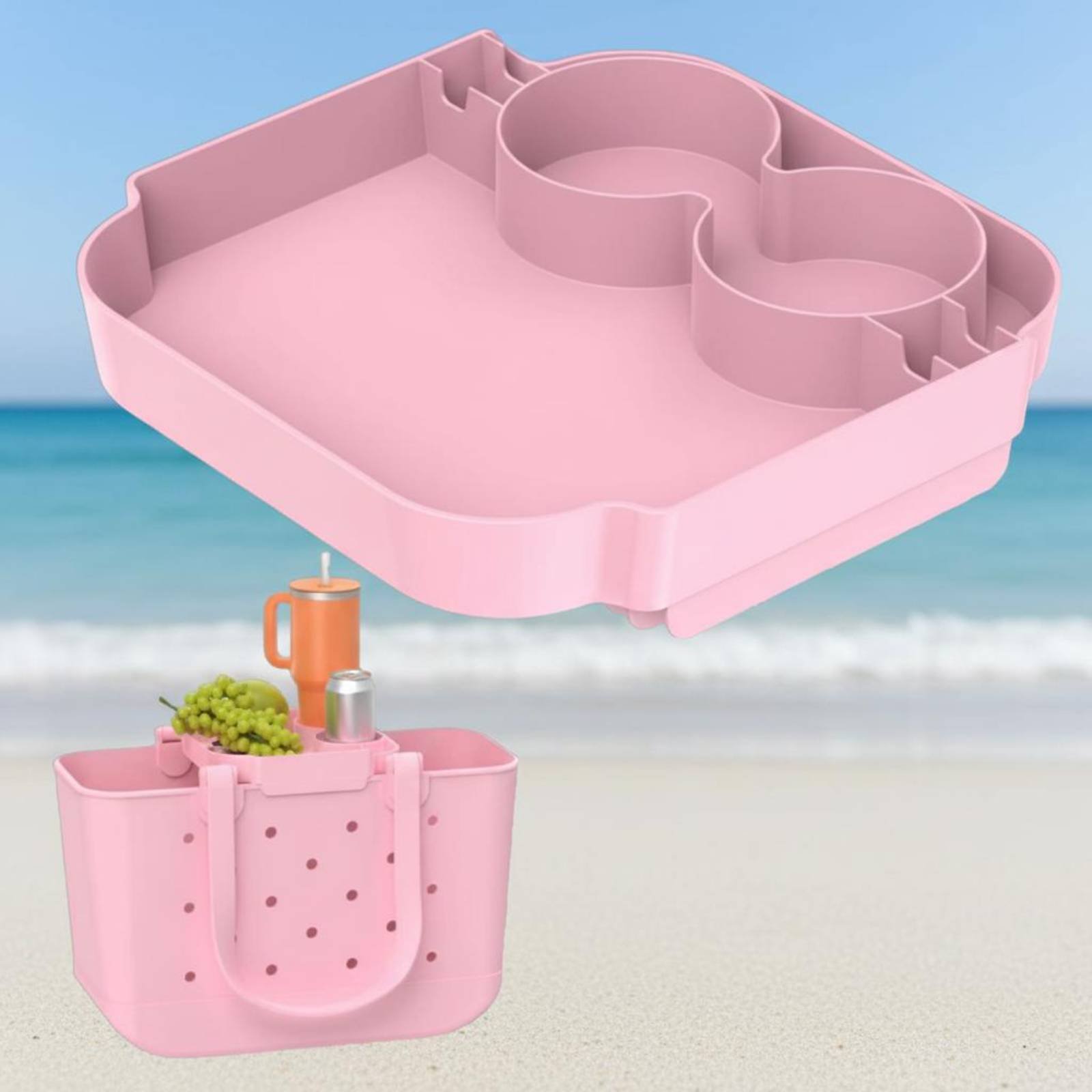 Tote Bag Beach - Strandtaschen-Einsatz: Leichter Organizer mit mehreren Fächern