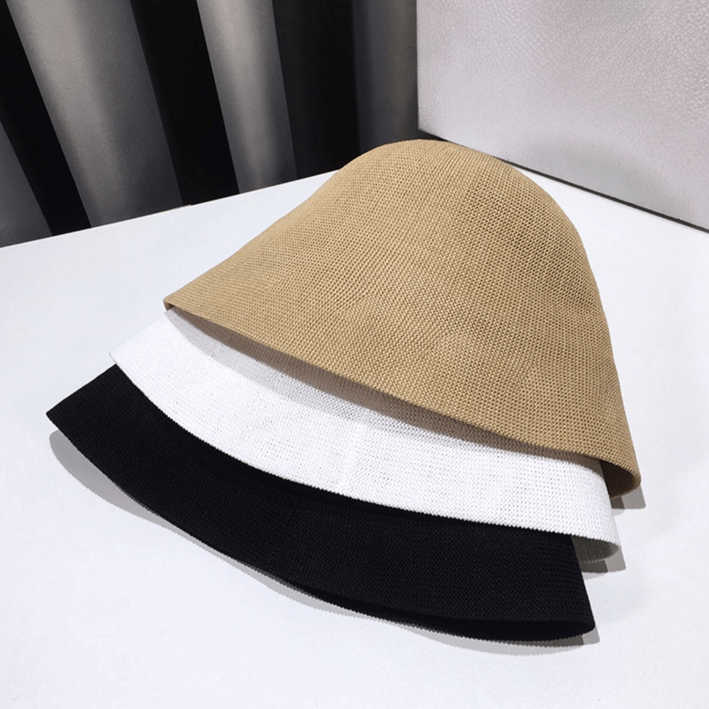 Hat Floppy Wide - Modischer Baumwollstoff, atmungsaktiver Leinen-Sonnenhut, breite Krempe,