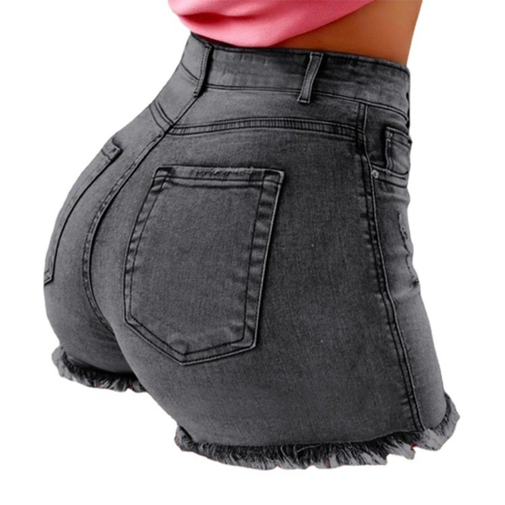 Damen High-Waist Distressed Je – Shorts Denim Frayed Bewertung und Preis