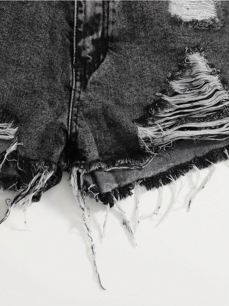 2026 Neue Vintage Washed Denim – Shorts Denim Frayed Bewertung und Preis