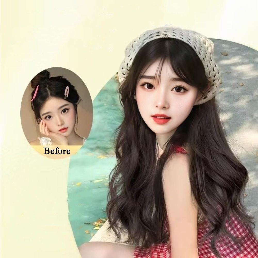 Modische 65CM Perücke mit Drei – Headband Summer Knit Bewertung und Preis
