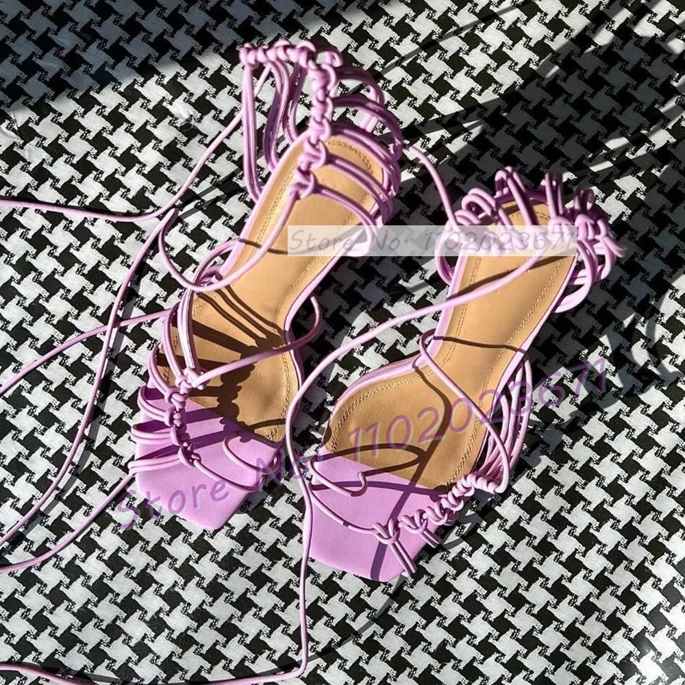 Schicke schnur gebundene Schnü – Sandal Strappy Heeled Bewertung und Preis