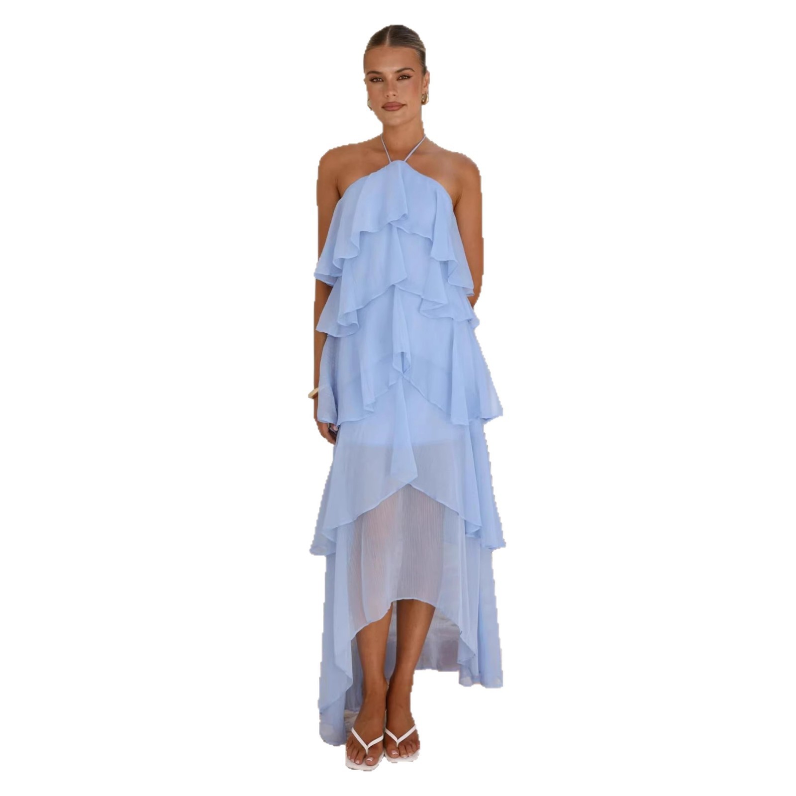 Elegantes Party-Maxikleid aus  – Maxi Dress Halter Bewertung und Preis