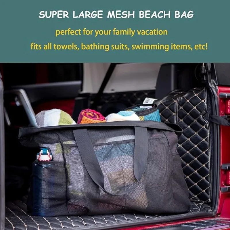 2026 Neue Große Netz-Strandtas – Tote Bag Beach Bewertung und Preis