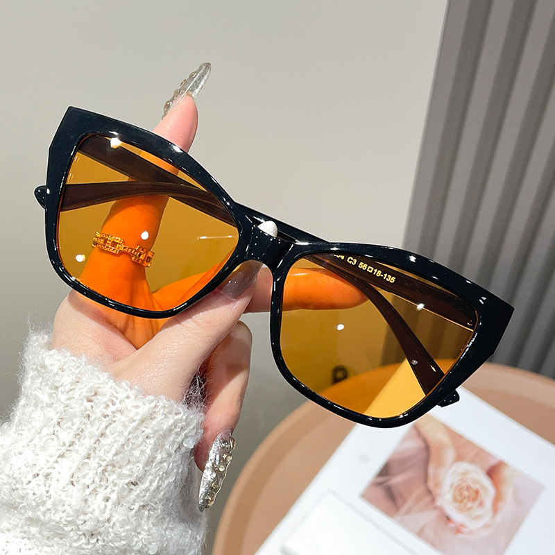 Damen Farbblock-Cat-Eye-Brille – Sunglasses Cat Eye Bewertung und Preis