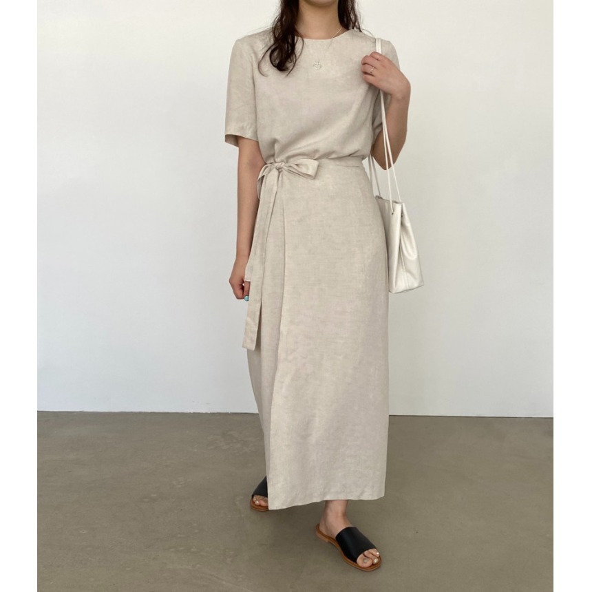 Elegantes Baumwoll-Leinen-Wick – Linen Dress Wrap Bewertung und Preis