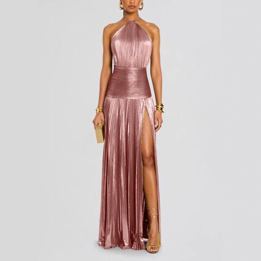 Elegantes Partykleid Ärmellose – Maxi Dress Halter Bewertung und Preis