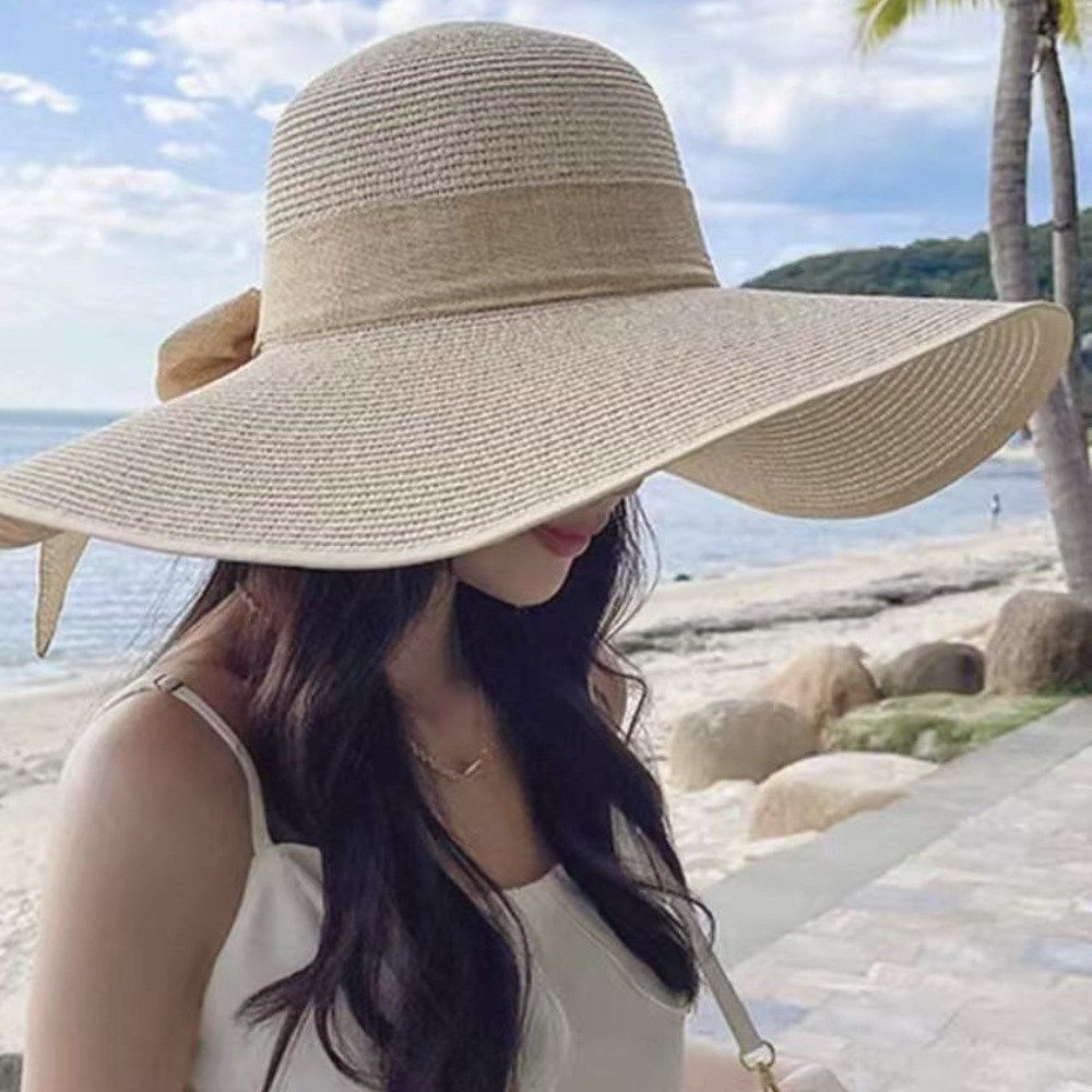 Damen Sommer Strohhut mit Brei – Hat Floppy Wide Bewertung und Preis