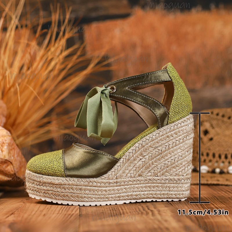 Runde Zehenpartie, Absatzschut – Wedge Espadrille Women Bewertung und Preis