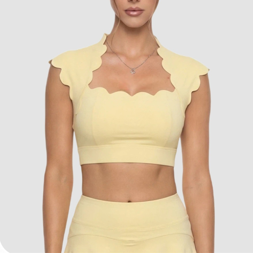 Pad Wavy Damen Sport-BH Yoga-T – Crop Top Crochet Bewertung und Preis