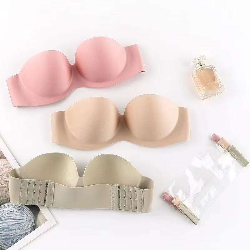 Sexy trägerloser Push-Up-BH fü – Bralette Triangle Set Bewertung und Preis