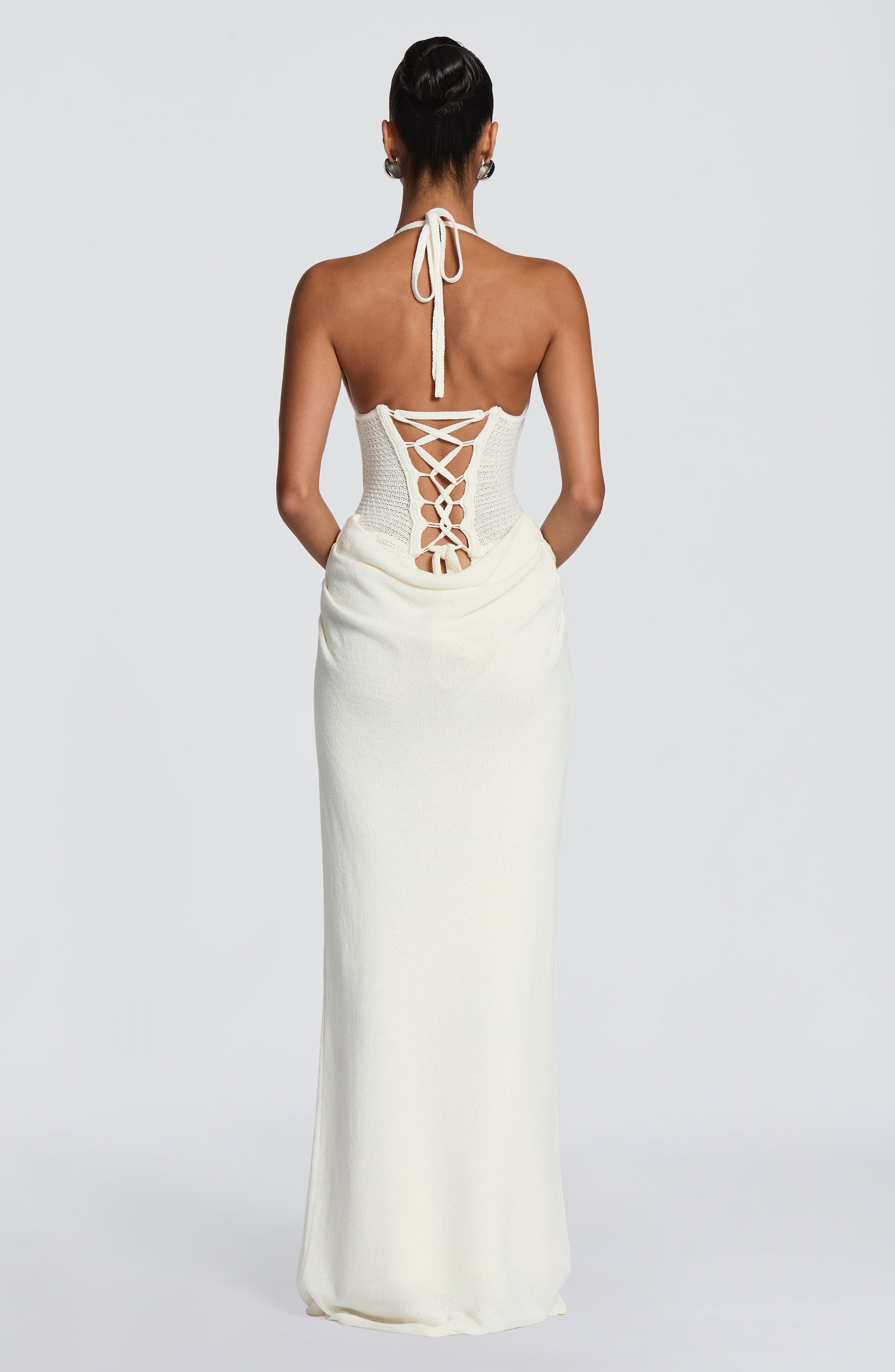 Boho Neckholder-Strick-Maxikle – Maxi Dress Halter Bewertung und Preis