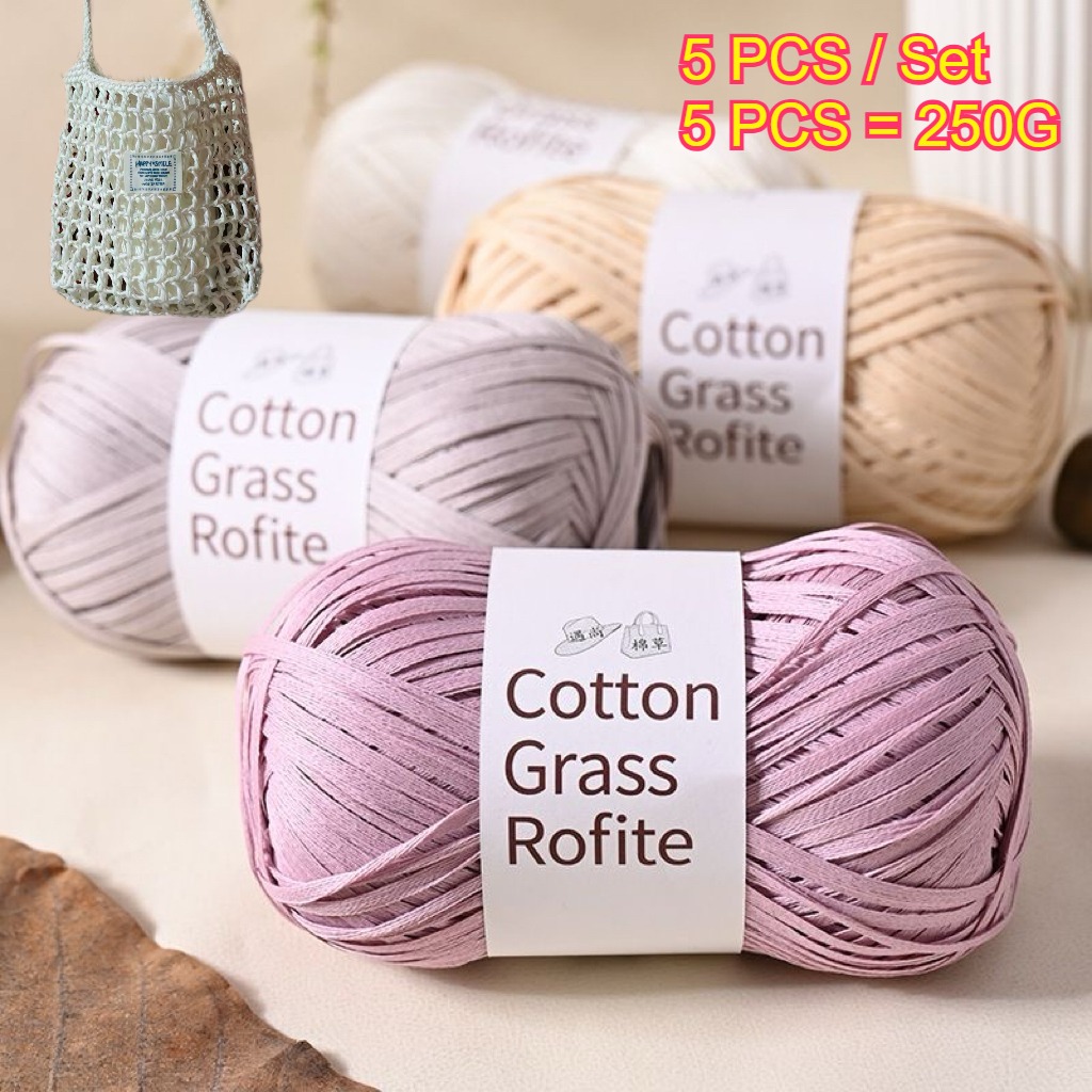 5 Stück 250g Raffia-Papierseil – Crochet Bag Raffia Bewertung und Preis