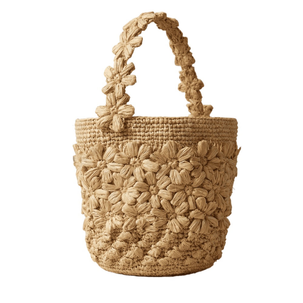 Damen Sommer Raffia Gewebte Bu – Crochet Bag Raffia Bewertung und Preis