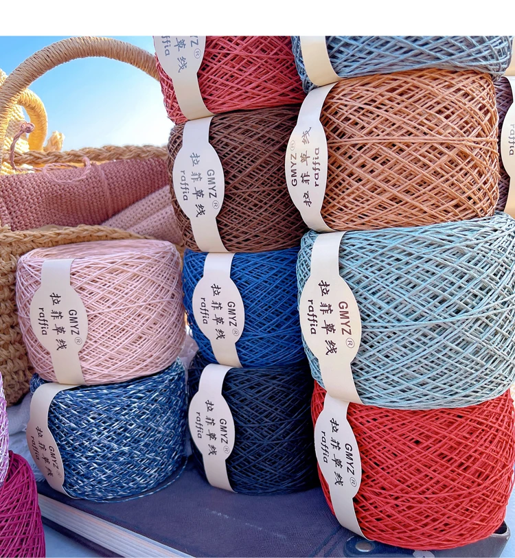 220M/Rolle Waschbarer Japanisc – Crochet Bag Raffia Bewertung und Preis