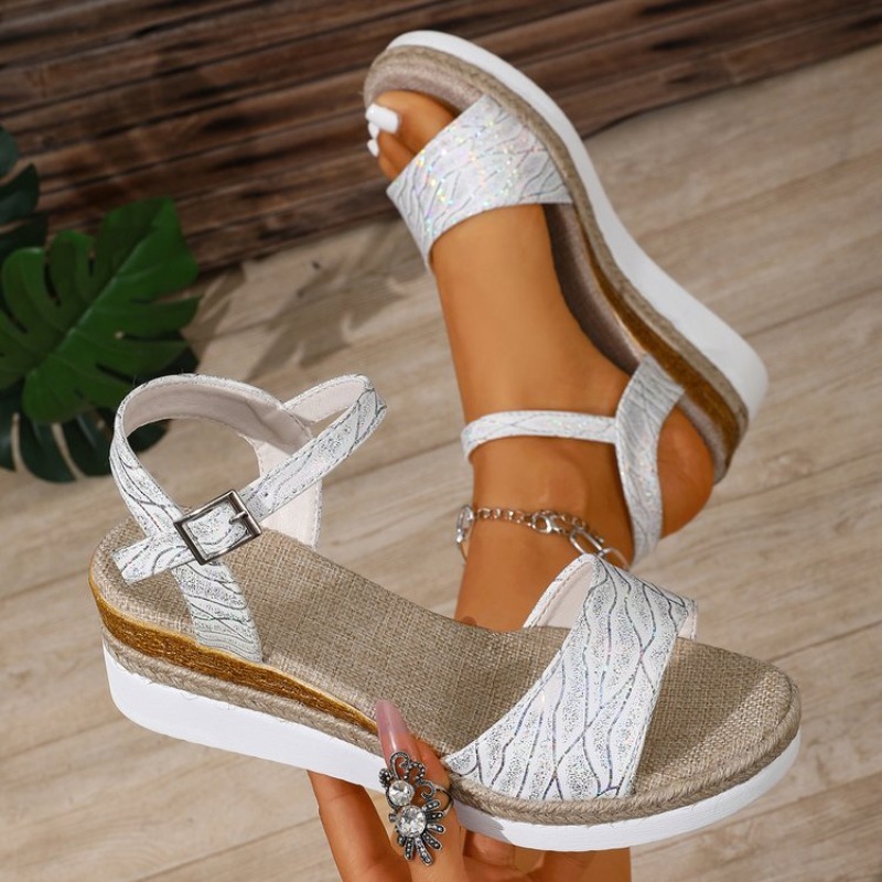 Keilsandaletten für Damen Weiß – Wedge Espadrille Women Bewertung und Preis